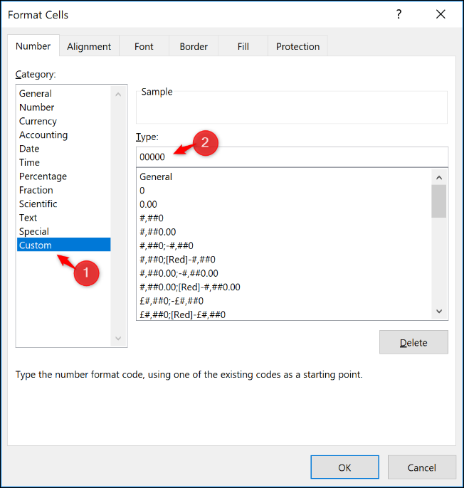 How to Enter Zero Before a Number in Excel