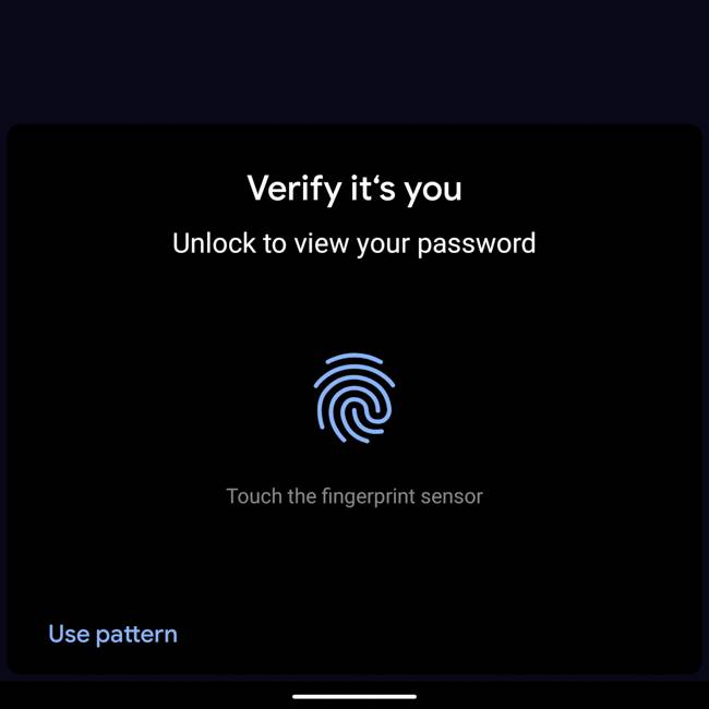 Android Chrome Password Security