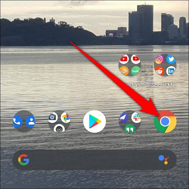 Android Click Chrome App
