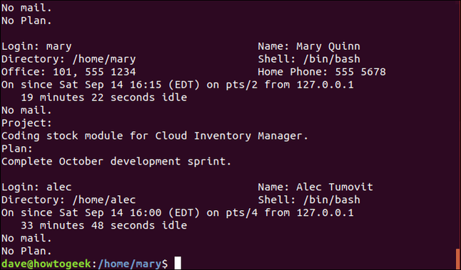 How to Use the finger Command on Linux