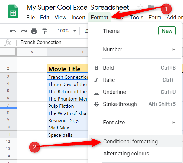 How to Highlight a Row in Google Sheets Using Conditional Formatting