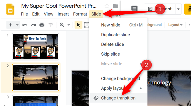 How to Use Google Slides Animated Transitions