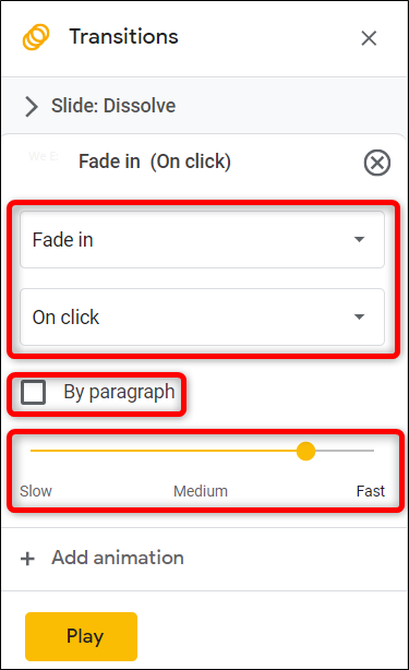 How to Use Google Slides Animated Transitions