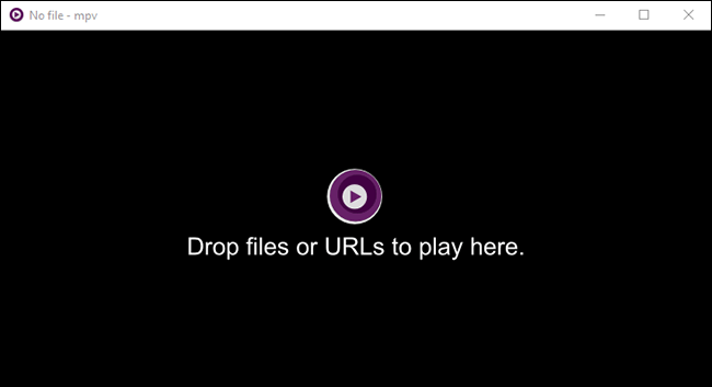 To open a file using MPV, drag the file into the MPV interface.