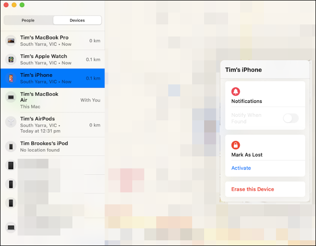 macOS Catalina's New "Find My" App