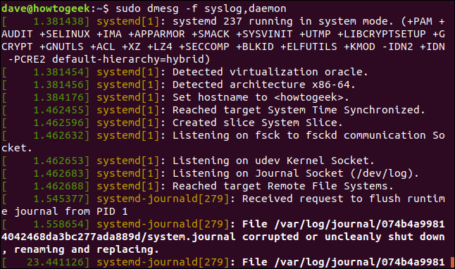 How to Use the dmesg Command on Linux