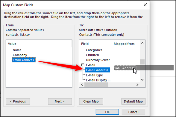 How to Export Contacts from an Excel Worksheet to Outlook