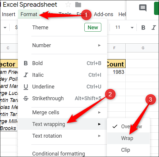 How to Wrap Text in Cells in Google Sheets