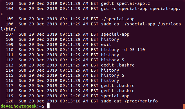 How to Use the history Command on Linux
