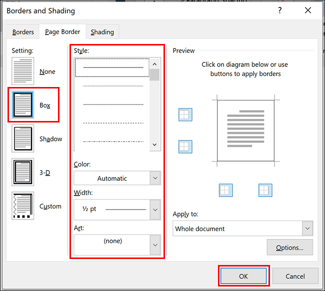 How to Create a Page Border in Microsoft Word