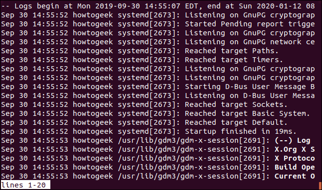 Linux Journal Query Example How to Use journalctl to Read Linux System Logs