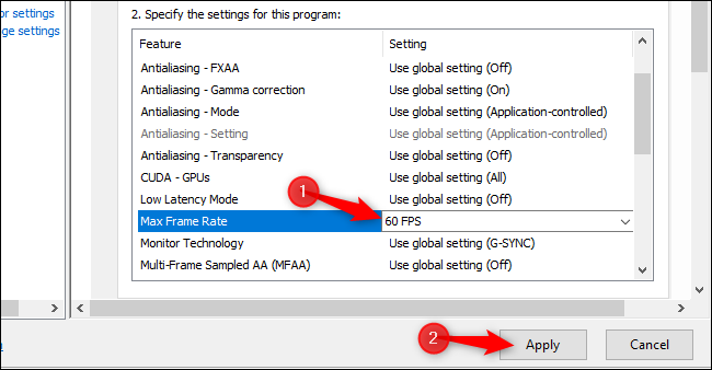 How to Set a Maximum Frame Rate in NVIDIA's Drivers