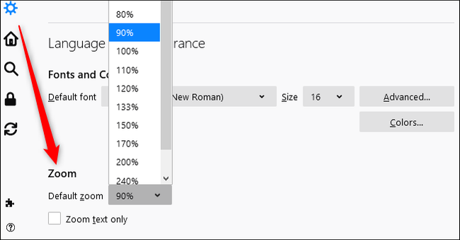 How to Set a Default Zoom Level in Firefox