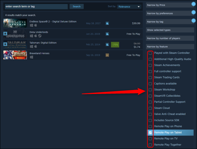 How to Customize Steam Search Settings