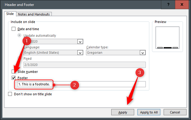 Powerpoint Reference Footnotes Style How to Create and Add Footnotes in PowerPoint