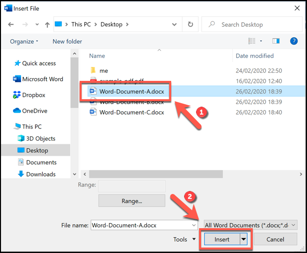 How to Combine Word Documents