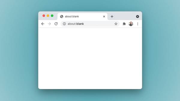 About:Blank url seen in Google Chrome