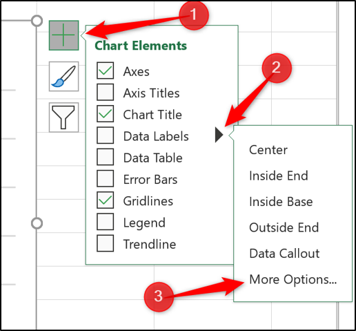 Data Table Labels How to Use Cell Values for Excel Chart Labels
