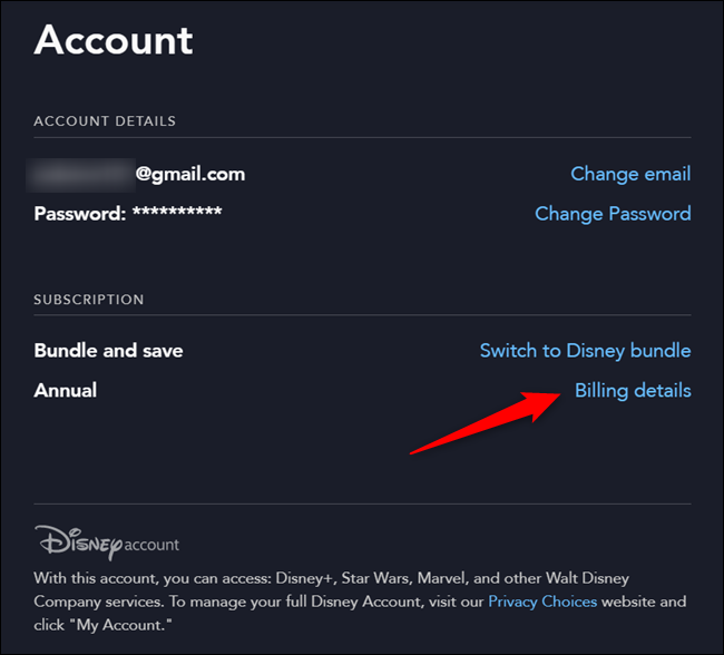 How to Update Your Disney+ Billing information