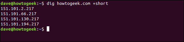 Dig Command Terminal How to Use the dig Command on Linux