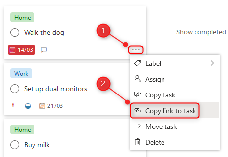 How to Link To An Individual Task in Microsoft Planner