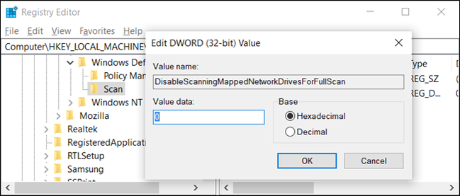 How to Scan Mapped Network Drives with Windows Defender