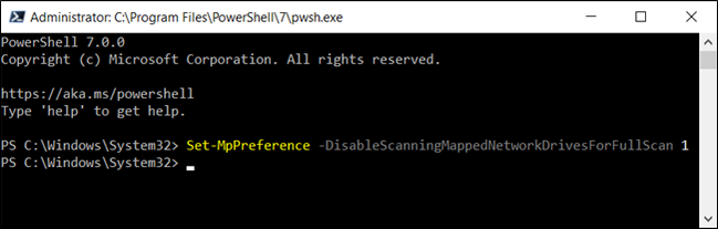 How to Scan Mapped Network Drives with Windows Defender