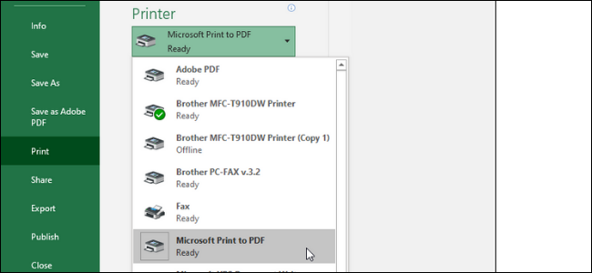 How to Save an Excel Sheet as a PDF