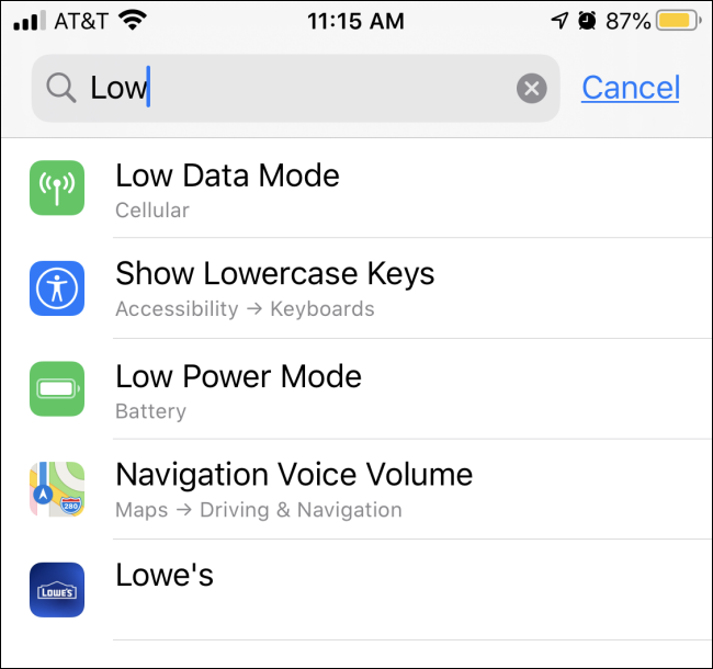 How to Quickly Search Within Settings on an iPhone or iPad