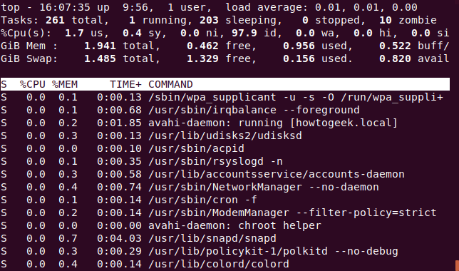 How to Use the Linux top Command (and Understand Its Output)