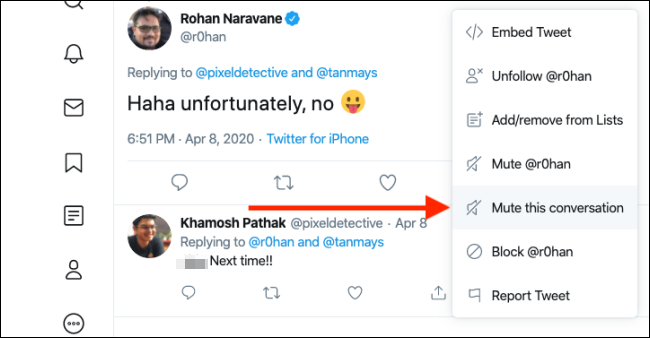 How to Mute Twitter Threads on iPhone, Android, and the Web