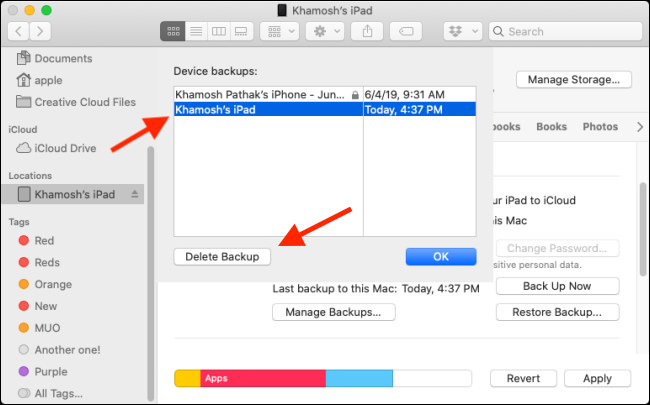 How to Delete iPhone and iPad Backups on a Mac