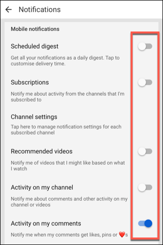 How to Turn Off YouTube Notifications on iPhone, iPad, and Android