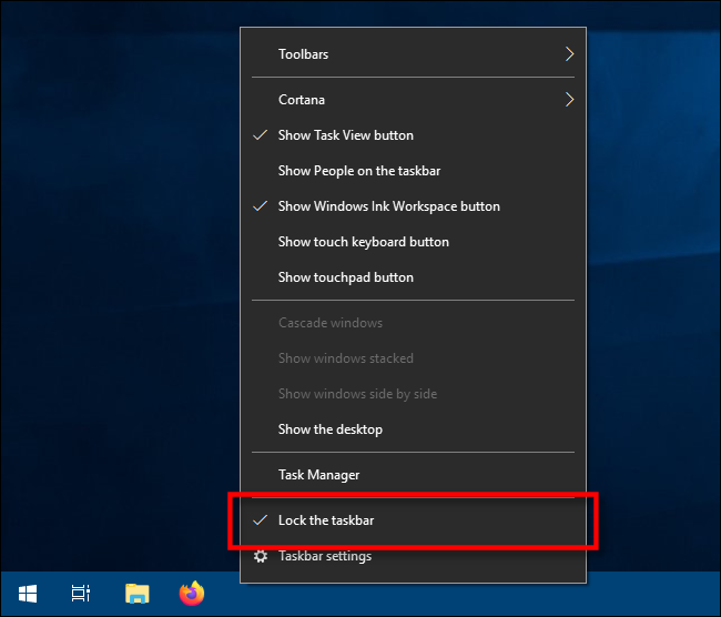 How to Change the Height or Width of the Taskbar on Windows 10