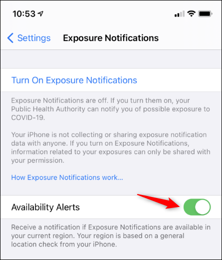 Tap "Availability Alerts."