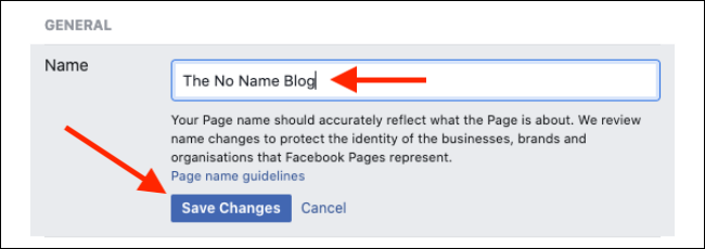 How to Change Your Facebook Page Name