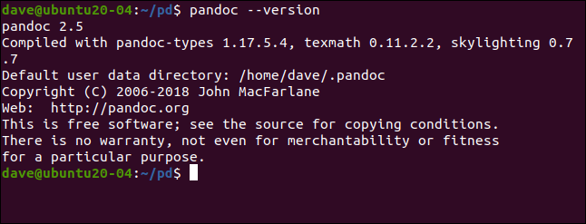 How to Use pandoc to Convert Files on the Linux Command Line