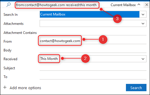 How to Use Microsoft Outlook's New Search Box
