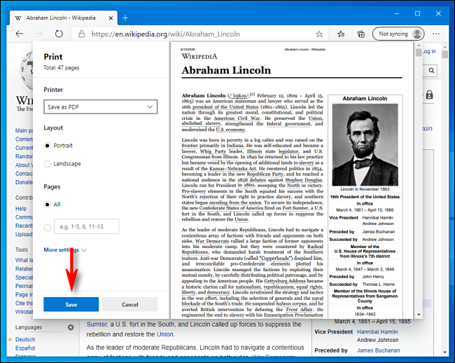 How to Save a Web Page as a PDF in Microsoft Edge