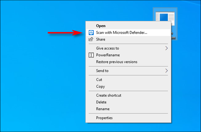 How to Scan a File or Folder for Malware with Microsoft Defender on ...