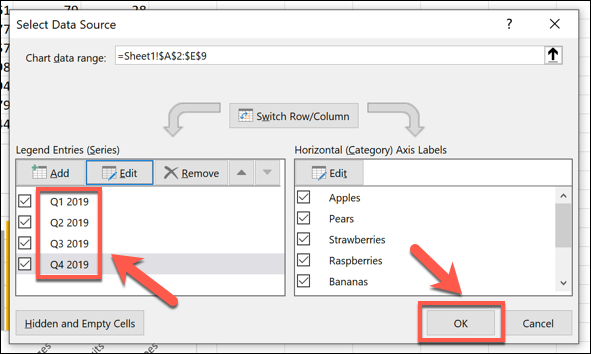 How to Rename a Data Series in Microsoft Excel