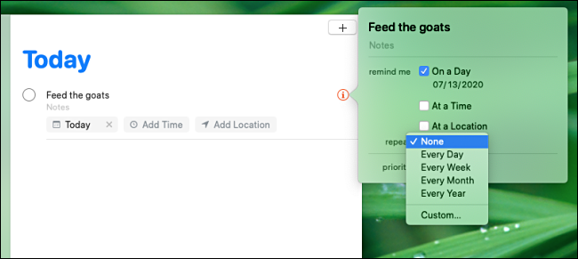 How to Set Up Recurring Reminders on a Mac