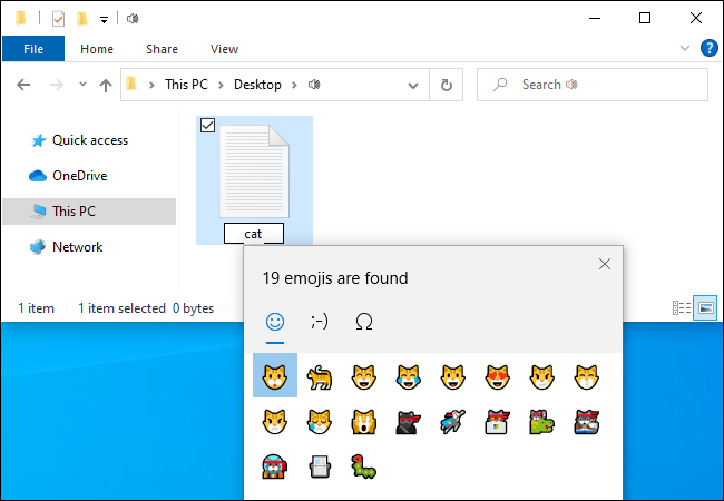 You Can Use Emoji in File Names on Windows 10