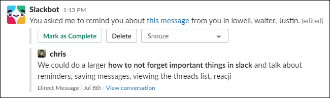 How to Remember Important Messages in Slack