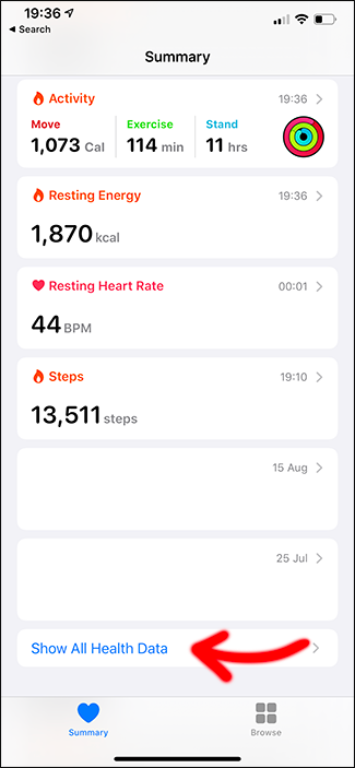 apple health app deleting workout