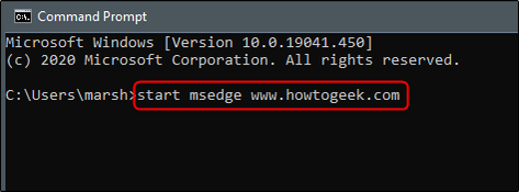 Common Promopt How to Open Microsoft Edge Using Command Prompt on Windows 10