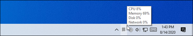 How to Keep the Task Manager's CPU Stats In Your System Tray