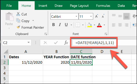 How to Use the YEAR Function in Microsoft Excel