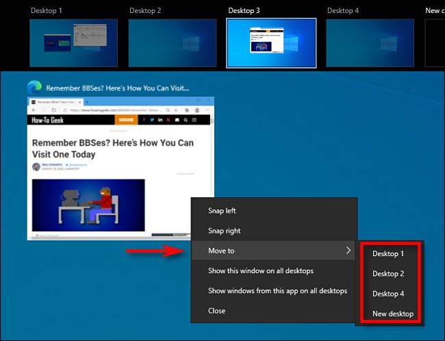 Move Window How to Move a Window to Another Virtual Desktop on Windows 10