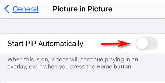 In iPhone Settings, turn off "Start PiP Automatically"